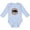 AE-Light Blue, variant on Buffalo Cute Western Pattern Boys or Girls Long Sleeve Baby Bodysuit