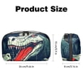 thumbnail image 5 of Crocodile Digital Pouch Oxford Fabric Waterproof USB Charger Multi Cable Cord Organizer 5.9x9.44x3.14 in, 5 of 6