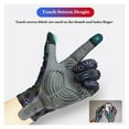 thumbnail image 3 of Cycling Gloves Road Touch Screen Mountain Bike Gloves Pads Palm Full Finger Reflective Bicycle Mitts for Men Women, 3 of 8