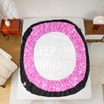 thumbnail image 5 of jejeloiu Gymnastics Girls Full Size Sheets,Glitter Heart Print Bed Sheets,Pink Black Sheet Sets For Child,Microfiber Bedroom Decor,4pcs, 5 of 7