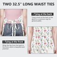 thumbnail image 6 of Pioneer Flower Floral Print Pattern Apron for Women and Men, Cotton Linen Waterproof with Pockets, Adjustable, 33x27 Inch for Kitchen, Gardening, BBQ, Salon, 6 of 6