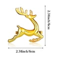 thumbnail image 4 of Uehgn 6Pcs Enamel Christmas Napkin Rings Elegant Xmas Tree Reindeer Snowflake Napkin Holders Christmas Wedding Party Table Decor, 4 of 4