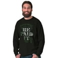 thumbnail image 5 of Jesus Your Debt He Paid It Christian Long Sleeve TShirt Men Women Brisco Brands S, 5 of 6