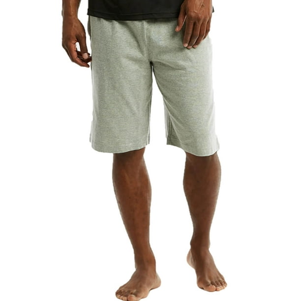 Men's Cotton Knitted Pajama Shorts Comfortable Sleep Shorts Lounge