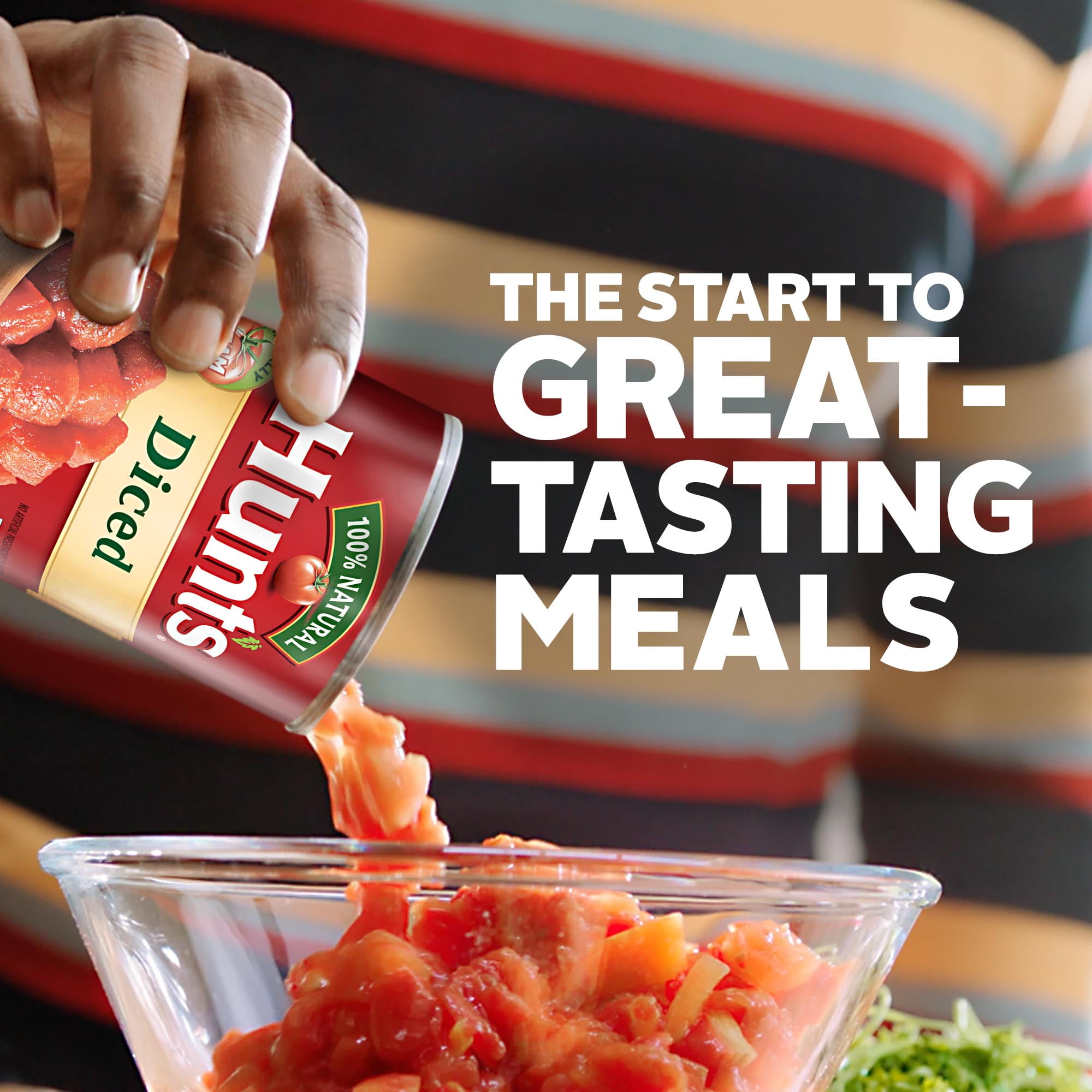 (2 pack) Hunt’s Diced Tomatoes, 14.5 oz. Can, Perfect for Chili & Soups, 4-Count Value Pack