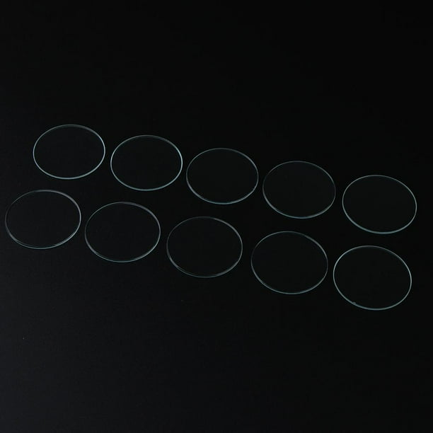 Conjunto de 10 Cristales Minerales para Reloj, Diámetro 35-40mm - Brillante Opción para Reparaciones 40 mm