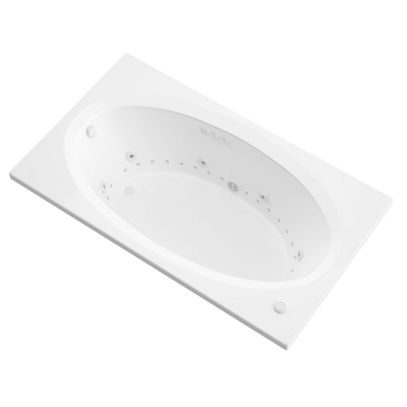 Atlantis Tubs 4384VDR Vogue 43 x 84 x 23 - Inch Rectangular Air & Whirlpool Jetted Bathtub w/ Right Side Pump Placement