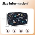 thumbnail image 5 of Yiaed Space Print Two Slice Bread Machine Cover, Universal Size Kitchen Appliance Cover for Bread Machine,Bread Machine Cover, 5 of 7