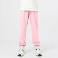 thumbnail image 3 of JTSRKL Kids Boys Girls Cotton Pants Loose Fit Harem Pants Elastic Waist Baggy Sweatpants Lightweight Solid Color Sporty Full Length Joggers Purple 8-9 Years, 3 of 8