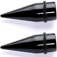 thumbnail image 2 of Body Candy Unisex Ear Gauges Stretching Kit Straight Tapers for Stretched Ears Black Acrylic Taper Set 7/8", 2 of 3