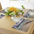 thumbnail image 4 of Ambesonne Seascape Place Mats Set of 4, Driftwood on Beach, Standard Size, Sand Brown Apricot, 4 of 6