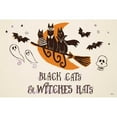 thumbnail image 3 of Penner, Janelle 24x17 Black Modern Framed Museum Art Print Titled - Spooktacular I Witches Hats, 3 of 5