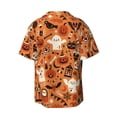 thumbnail image 2 of Disketp Men's Hawaiian Halloween 2 Print Shirts Button Down Holiday Beach Shirts-XX-Large, 2 of 7