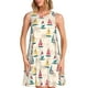 thumbnail image 1 of Fotbe Reto Marine Nautical Vestido de Verano sin Mangas para Mujer – Vestido Midi Línea A, Estilo Camiseta Floral, Vestido Playero Casual y Fluido, 1 of 7