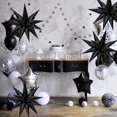 thumbnail image 3 of MINKUROW 50 Pcs Black Mylar Starburst Balloons,Explosion Star Foil Balloons,12 Point Cone Spike Balloons Party Decoration Supplies for Halloween Black, 3 of 5