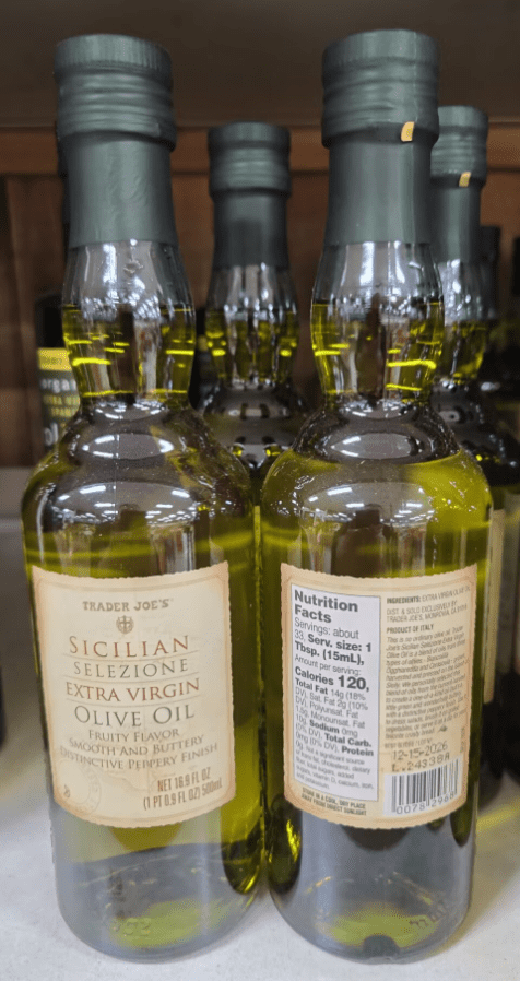 Trader Joe's Sicilian Selezione Extra Virgin Olive Oil 16.9fl 500ml (2 Bottles)