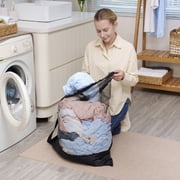 Mainstays Polyester Mesh Laundry Bag, Carry Strap, Heavy Duty, Breathable, Black