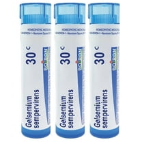 Boiron Gelsemium Sempervirens 30C, Homeopathic Medicine for Apprehension With Trembling, Headaches, 3 Count (3 x 80 Pellets)