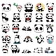 thumbnail image 4 of Pegatinas de panda, 50 pegatinas de grafiti creativas y modernas, pegatinas decorativas de dibujos animados para maletas, scooters, tabletas y coches, 4 of 5