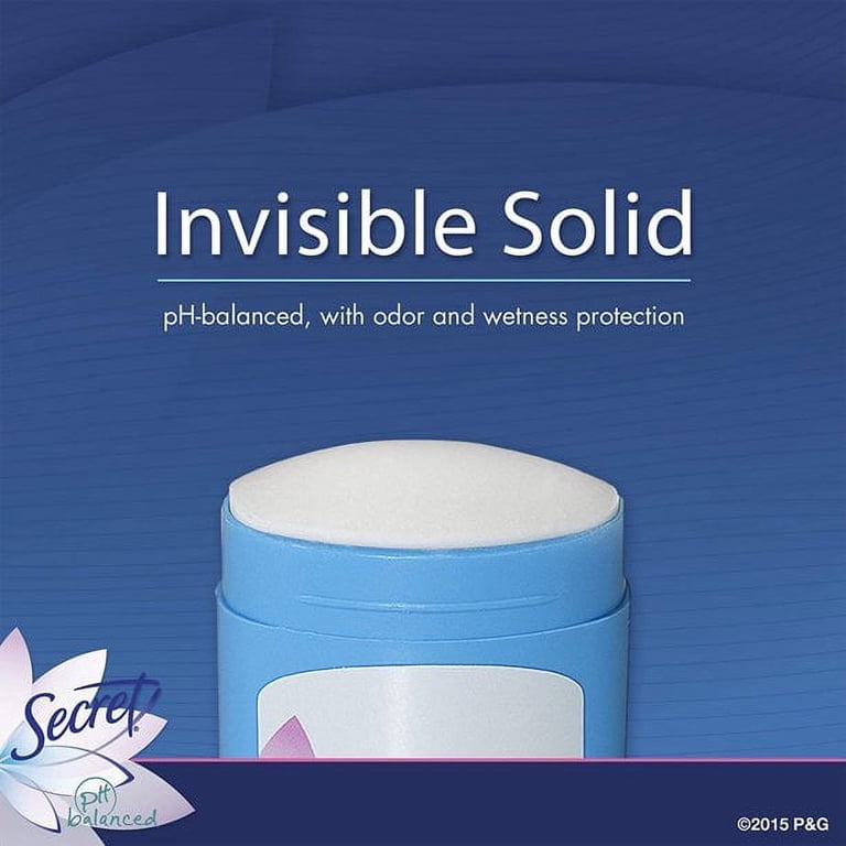 Secret, Invisible Solid Antiperspirant Deodorant, 2.6 oz