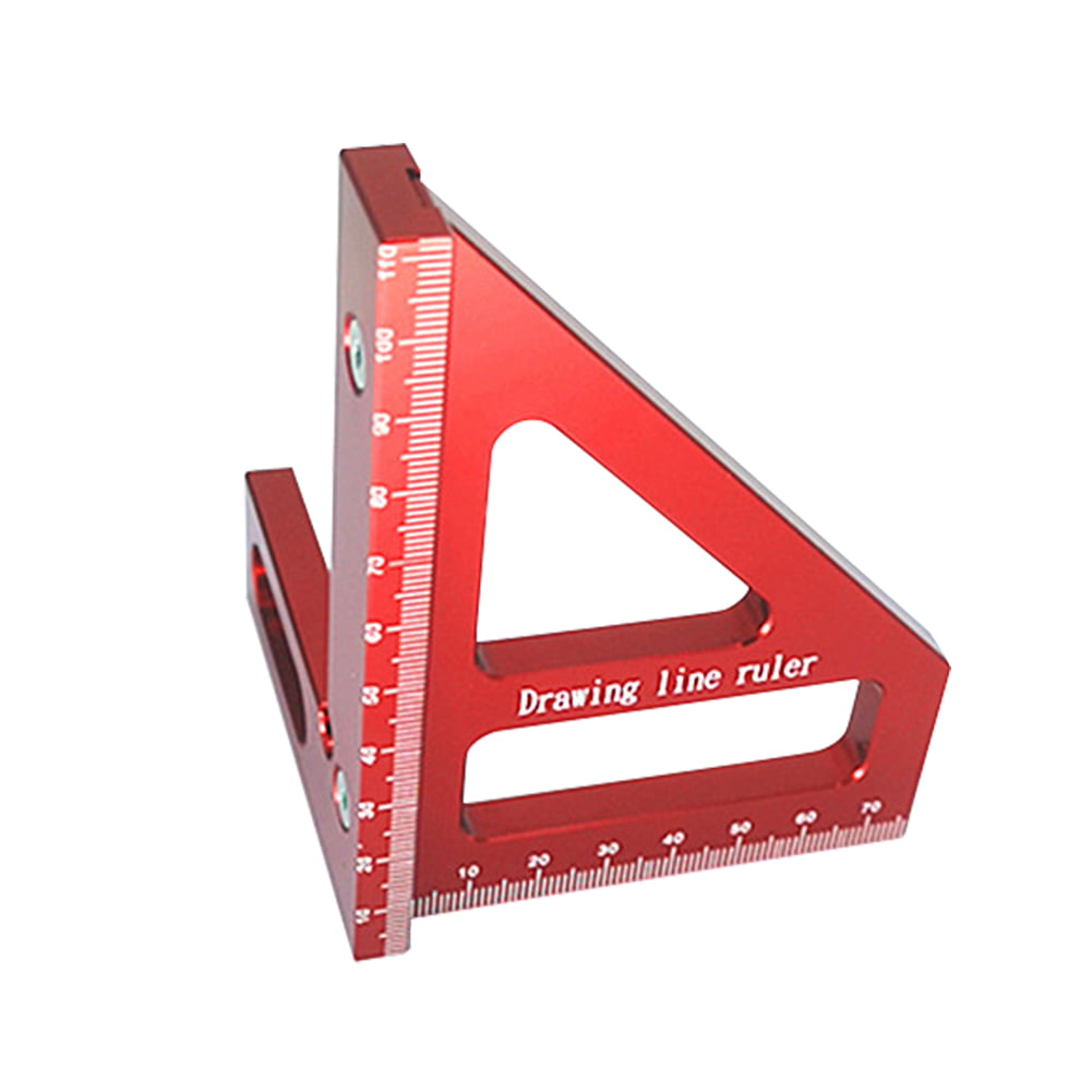 Woodworking Square Protractor Miter Triangle Ruler Layout Measuring Tools 
