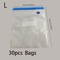 thumbnail image 2 of Estbridge 30 Pcs/ Lot Sacs de Mise sous Vide en Plastique Réutilisables à Fermeture Éclair Non Revêtus pour Outils de Cuisine Conservation des Aliments Frais Nouveaux Sacs de Conservation des Aliments FreshKeeper, 2 of 6