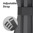 thumbnail image 2 of ZOPZO Blackout Door Curtain for Glass Doors, 1 Panel, Dark Gray, 54W x 40L Inch, Thermal Insulated Privacy with Dual Rod Pockets, Adjustable Tieback, 2 of 8