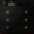 thumbnail image 5 of 4PCS Square Cabinet Fluorescence Knob Glowing in the Dark Furniture Drawer Pulls Handle with Screws Skull, 5 of 5