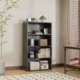 thumbnail image 2 of EDX 4 Tier Bookcase Storage, 42 Inch Large Tall Floor Standing Open Bookshelf for Home Office, Living Room, and Bedroom, Black, 2 of 6