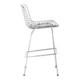 thumbnail image 2 of Maklaine Leather 40.1''H x 21.3''W x 31.7''D Chrome Bar Chair (Set of 2), 2 of 10