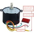 thumbnail image 2 of 50KTYZ Permanent Magnet Synchronous Motor CW/CCW Low-Speed High-Torque Motor AC 220V 6-10W Miniature (30 RPM), 2 of 5