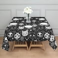 thumbnail image 3 of Bat Silhouette Halloween Pattern Square Tablecloth,Waterproof Square Table Cover,Wipeable Spillproof Washable Table Cover for Home Kitchen Party Decor 42"X42"(107x107cm), 3 of 6