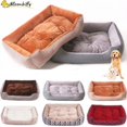thumbnail image 2 of Soft large Pet Dog Bed Cat kennel Warm Cozy Dog House Soft Fleece Nest Dog Baskets Mat Autumn Winter Dog Kennel Accessories ShopWise Round, 2 of 12