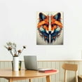 thumbnail image 2 of ONETECH Animal Canvas Wall Art Abstract Animal Decoration Picture Home decor Two Foxes Artwork for Bedroom Bathroom Room Home Office Decor, 2 of 4