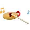 thumbnail image 4 of Hand Gong, Excellent Percussive Sound Portable Hand Gong Wooden Mallet Metal Gong  For Children For Maintaining Order, 4 of 7