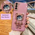 thumbnail image 1 of Space Bear Astronaut Carcasa Para OPPO Reno 7 Pro 7Z 5G 4G A16K A16 F17 Funda Borde Recto Chapado En Arena Movediza Soporte De Oso Ultra Delgado Suave Cubierta Trasera Gao Jiahui unisex, 1 of 2