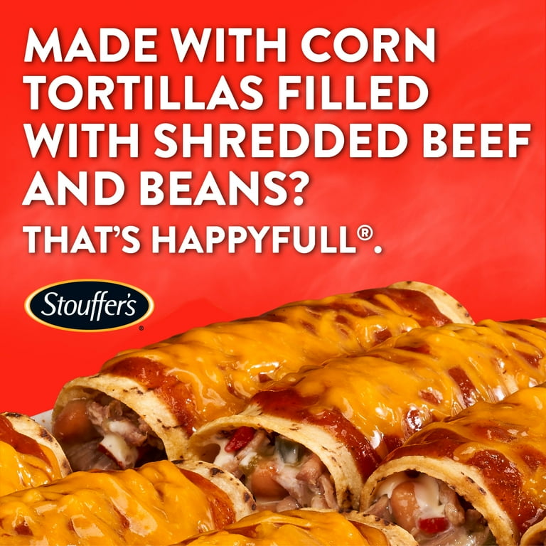 Stouffer’s Beef Enchiladas, Party Size, Frozen Enchiladas 57oz  57 oz