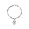 thumbnail image 4 of Stainless Steel Hamsa Charm Link Bracelet (7 Inches), 4 of 4