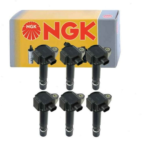 6 pc NGK Ignition Coils compatible with Acura RDX 3.5L V6 2016-2018
