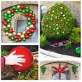 thumbnail image 2 of Christmas by Krebs Large Christmas Ornaments Green Glitter 12" (300mm), 2 of 5