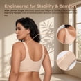 thumbnail image 5 of Womens Wireless Bras V Mesh Comfortable Bralette Supportive Tshirt Bra No Underwire Seamless Push Up Everyday Bras, 5 of 15