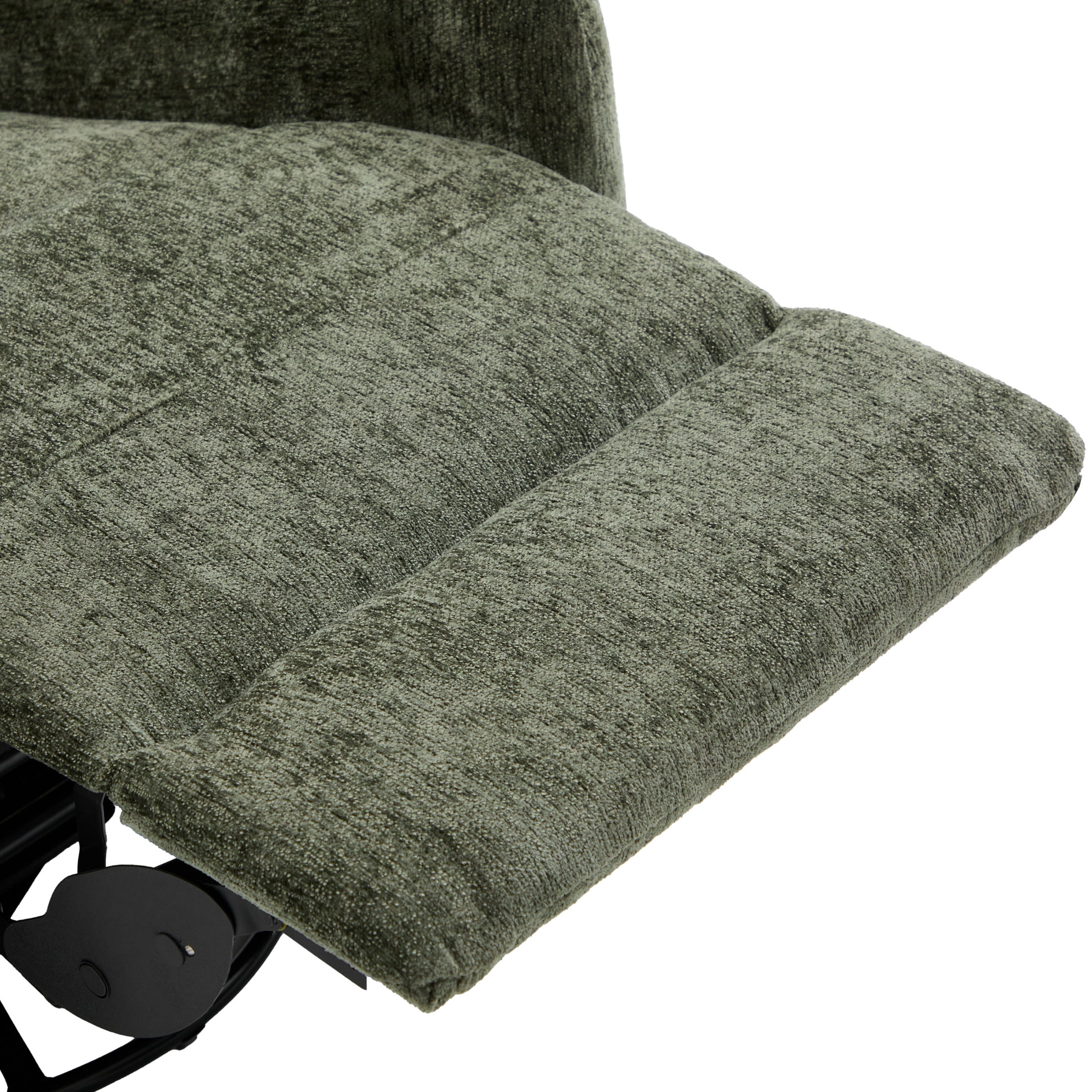 Christopher Knight Home Manual Recliner Chair with Massage, Swivel Rocker, Side Storage Pocket, Green