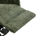 thumbnail image 5 of Christopher Knight Home Manual Recliner Chair with Massage, Swivel Rocker, Side Storage Pocket, Green, 5 of 13