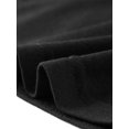 thumbnail image 5 of INSPIRE CHIC Cowl Neck for Women's Short Sleeve Button Decor Ruched Front Casual Basic T-shirt Black L, 5 of 5