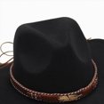 thumbnail image 5 of NOLDARES Toddler Baby Cowboy Hat, Boys Girls Cowgirl Hat with Leather Hatband, Wide Brim Infant Kids Western Cowboy Hat(Black,3-8 Y), 5 of 5