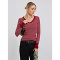 thumbnail image 4 of XIATIAN Women Fairy Grunge Tops Y2K Long Sleeve Vintage Graphic Shirts E-Girls Aesthetic Tees Fall Clothes Streetwear, 4 of 5