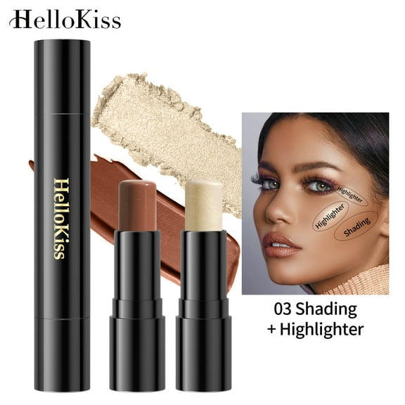 SUMDUINO Contour Stick,Double-end Highlighter Stick Contour-stick,face Highlighter, Makeup Contouring Sticks Cream Concealer