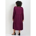 thumbnail image 2 of Avenue Women's Plus Size Nylah Tiered Knit Dress, 2 of 2