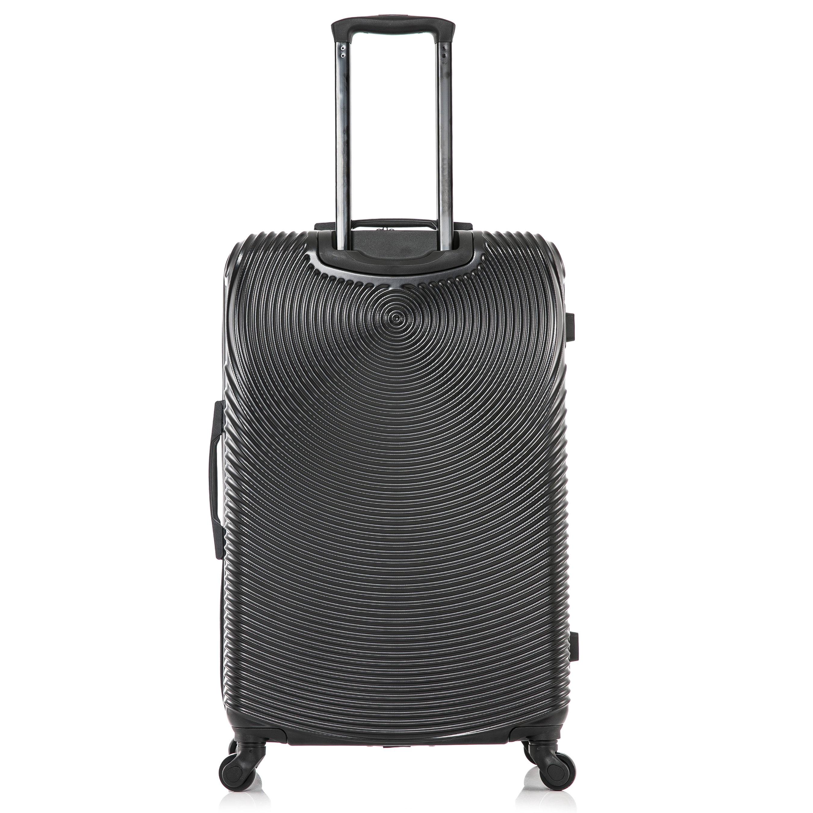 DUKAP Inception 28" Hardside Lightweight Luggage with Spinner Wheels, Handle and Trolley, Black