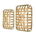 thumbnail image 4 of Casual Elements, Hand Woven, Water Hyacinth, Tobacco Baskets, Set of 2, 4 of 5